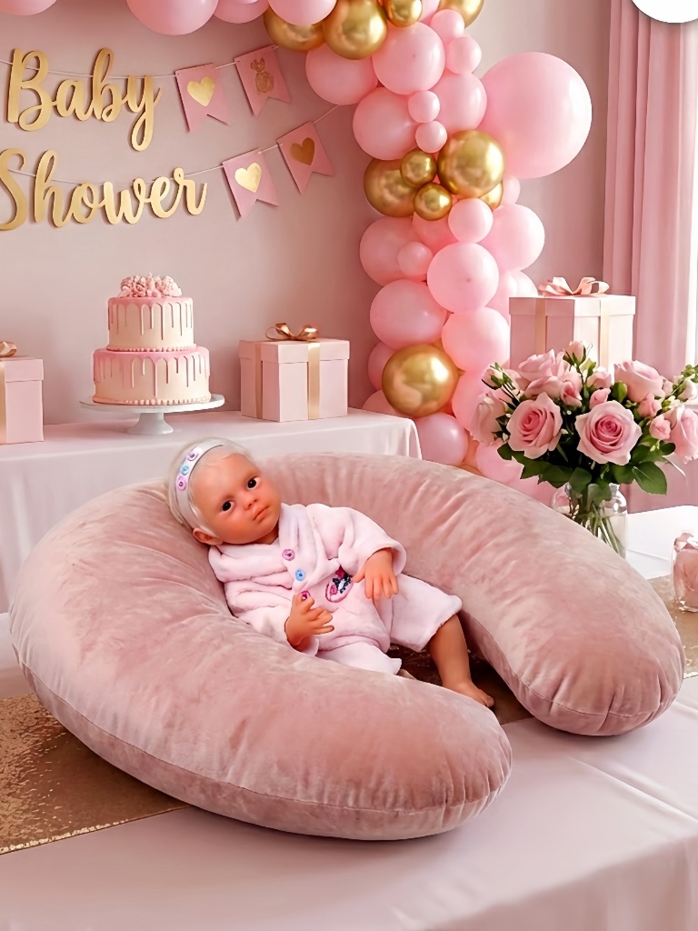 Miniature Polymer Clay Baby Girl (7.95 in.)